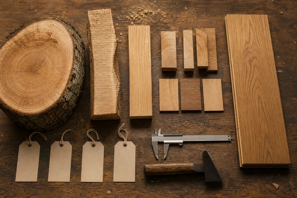 Du billon a la lame : comment se lit la tracabilite d'un parquet massif